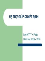 slike bài giảng hệ trợ giúp quyết định - trần đình khang chương 3 một sô bà itoán ra quyết định