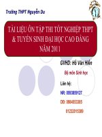 CÂU HỎI VÀ BÀI TẬP VẤN ĐỀ 1