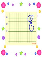 MAU CHU HOA  E - G - H - I - K - L