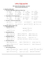 Đề cương ôn tập chương lượng giác 11