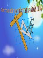 góc tao bởi tia tiep tuyen va day