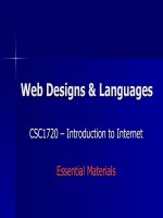 lecture web design and language
