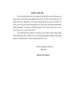 Khóa luận tốt nghiệp đánh giá chất lượng nguồn nước dùng trong chăn nuôi tại một số khu vực của tỉnh vĩnh phúc