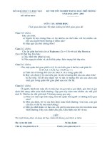 Đề thi TN THPT năm 2005