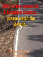 WHY TỦKEY CANNOT BE A EUROPEAN COUNTRY - PLEASE WATCH THE DETAILS - 09/23/2011