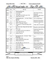 GA lop 5 - tuan 6 CKTKNS. cac mon