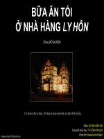 Gửi những người Cha, người Mẹ đang tính chuyện li hôn