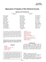 measurement of properties of fiber reinforced concrete