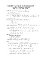 BT về căn thức (có đáp án )