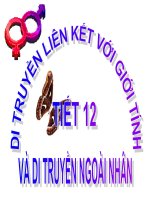 DI TRUYEN LIEN KET VOI GIOI TINH VA DI TRUYEN NGOÀI NHAN