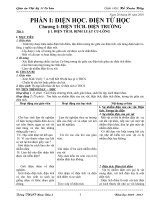 Giáo án vật lí 11 cơ bản