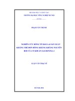 nghiên cứu dòng tế bào lai sản xuất kháng thể đơn dòng kháng kháng nguyên roi của vi khuẩn salmonella