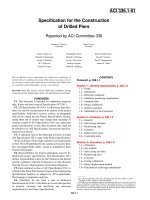 specification for the construction of drilled piers