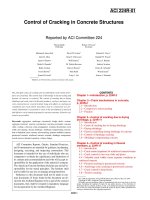 control of cracking in concrete structures