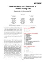 guide for design and construction of concrete parking lots