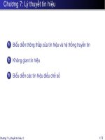 slike bài giảng cơ sở lý thuyết truyền tin - hà quốc trung chương 7 lý thuyết tín hiệu