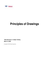 tekla tutorial lesson 10 principles of drawings