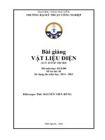 bài giảng vật liệu điện