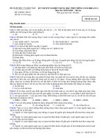 Đề thi TN THPT-Lần 2 năm 2008-Bổ túc