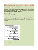 bảo mật web server apache với mod security