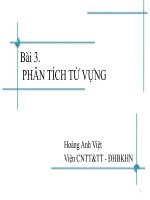 slike bài giảng chương trình dịch - hoàng anh việt chương 3 phân tích từ vựng