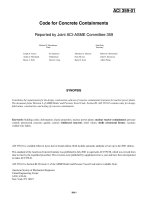 code for concrete containments