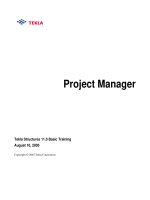 tekla tutorial lesson 14 project manager