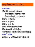 Hướng dẫn làm bài tập Nguyên Lý Máy