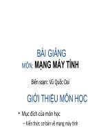 bài giảng môn quản trị mạng máy tính