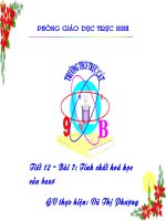 Tiết 22 - TCHH của kim loại