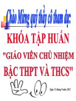 Chuyên đề GVCN_bài 5_Giáo dục kỹ năng sống cho học sinh