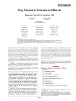 slag cement in concrete and mortar