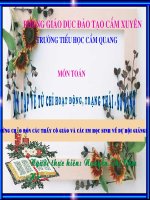 Tu chi hoat dong, trang thai - so sanh