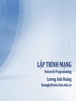 slike bài giảng lập trình mạng - lương ánh hoàng