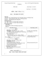 giáo án 1, từ tuần 1-5