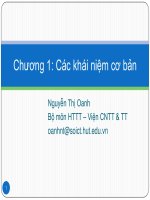 slike bài giảng cơ sở dữ liệu đa phương tiện - nguyễn thị oanh chương 1 các khái niệm cơ bản