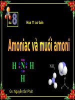 amoniac và muối amoni