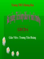 GDCD 6 - Bài 7 - Yêu thiên nhiên sống hh với TN