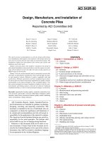 design, manufacture, and installation of concrete piles