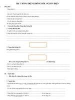 phieu hoc tập vậtly 11