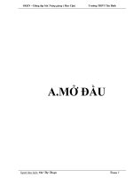 DẠY TỐT BÀI TRÀNG GIANG( Huy Cận)