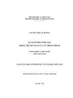 Sự giao thoa thể loại trong truyện ngắn Vũ Trọng Phụng