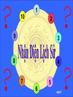 Trò chơi lịch sử khối 10+11