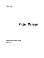 tekla structures basic training lesson 14 project manager