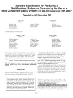 standard specification for producing a skid-resistant surface on concrete by the use of a multi-component epoxy s