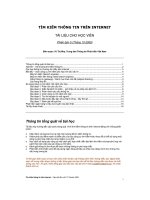 Tìm kiếm thông tin trên internet