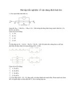 Bài tập trắc nghiệm về áp dụng định luật ôm