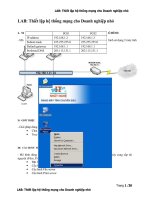 thiết lập mạng cho doanh nghiệp vừa và nhỏ