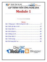 giáo trình lập trình viên công nghệ java module 1
