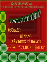CÔNG TÁC CHỦ NHIỆM B1